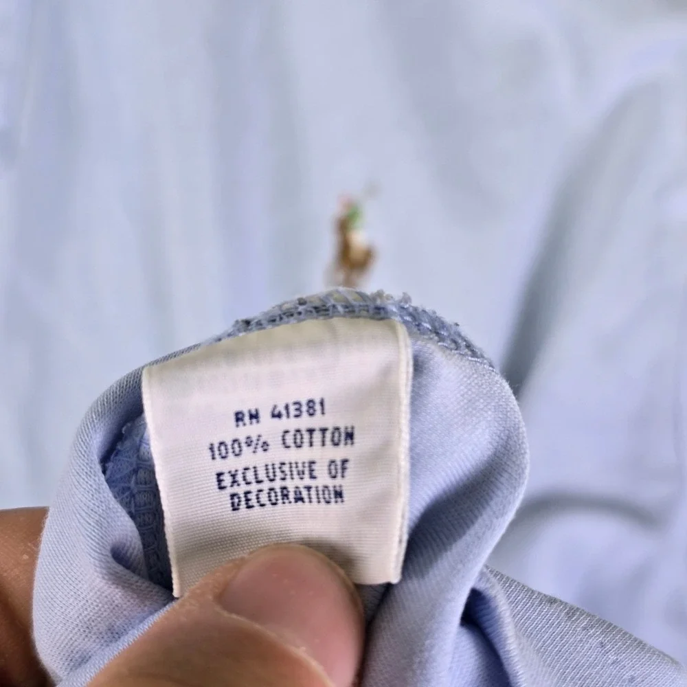 Polo Ralph Lauren Classic Fit Polo Shirt XXL Light Blue Preppy Casual
